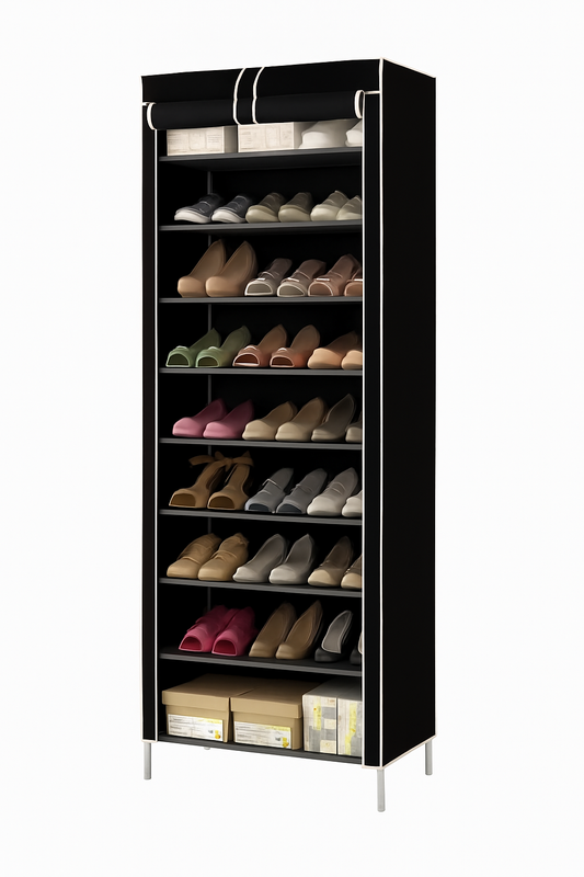 Estante de Zapatos 9 Pisos con Cubierta